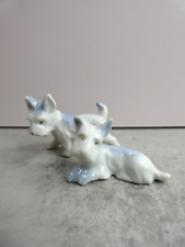 VTG Japan Scottish Terrier Scottie Dog 2 Porcelain Figures Small 2