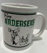 Pea Soup Andersen's restaurant Recipe Coffee Cup Mug White And Green picture
