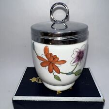 Royal Worcester Oven to Table Astley Egg Coddler with Lid White Purple Flowers picture