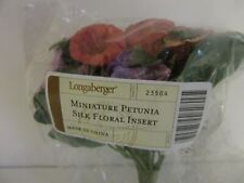 Longaberger May Series Miniature Petunia Silk Floral #23504 picture