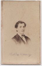 ANTIQUE CDV CIRCA 1860s SMITH HANDSOME YOUNG MAN IN SUIT UTICA NEW YORK picture
