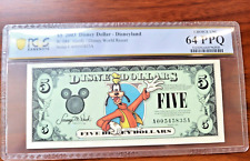 2003 Disney Dollars $5 Bill Goofy picture
