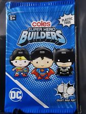Coles Super Hero Builders Sealed Unopened Pack picture