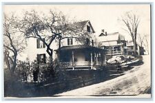 c1910's Residence Home Dirt Road Lee Massachusetts MA RPPC Photo Postcard picture