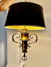 Vintage STIFFEL hanging lamp 2 bulb Brass pull chain with lamp shade picture