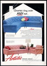 1959 Artistic Furniture modern pink sofa chair sectional photo vintage print ad picture
