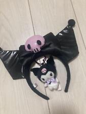 Sanrio Puroland Cute Kuromi Headband And Keychain Set picture