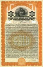 United Steel Works Corp. 6.5% Uncancelled $1000 Bond of 1926 (Orange) picture