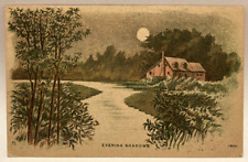 Evening Shadows, Moonlight, Vintage Postcard picture
