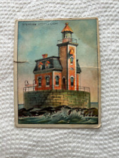 Lighthouse West End Long Island, NY, Hassan Trade Card, 