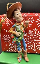 LENOX Disney *Toy Story” Woody Christmas Cowboy Ornament Wrapped in Lights, NWOB picture
