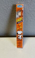 Vintage 1985 Peanuts Charlie Brown & Snoopy Orange Toothbrush Snoopy & The Gang picture