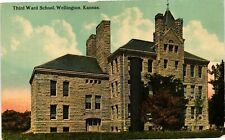 Vintage Postcard- R22489. Third Ward School, Wellington, Kansas. Unposted 1910 picture