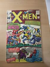 X-MEN #9 (MARVEL 1965) 1ST. MEETING X-MEN/AVENGERS MISSING 2 AD PAGES  picture