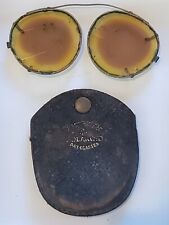 Rare Vintage Polarized Sunglasses Day Glasses American Optical Case Early 1900's picture