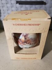 1979 Glass Hallmark Christmas Tree Trimmer Coll Ornament A CHERISHED FRIENDSHIP  picture