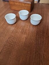 Vintage Lot of 3 Ramekin Small Custard Cups Bowls WHITE Glass Williams-Sonoma  picture