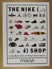 1993 The Nike Shop at Macy's vintage print Ad picture