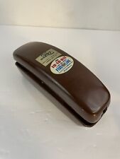 Vintage AT&T Slimline 210 Push Button Telephone Landline Brown Volume Control picture