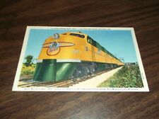1940's C&NW CHICAGO & NORTH WESTERN 400's UNUSED LINEN COMPANY POST CARD picture