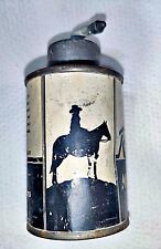 Vintage RANGER Pen Quill Inkwell Master Ink Tin Box Jar W/Contents-Horse Cowboy picture