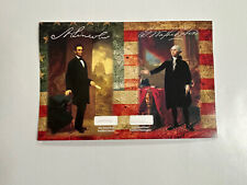 President Abraham Lincoln & George Washington Hair strand Relic sample USA picture