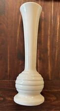 Vintage McCoy Cream Color Art Deco Style Ceramic Vase 8.25”; Made In USA; 700/8 picture