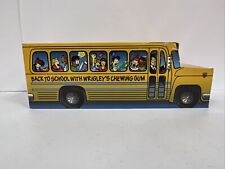 VINTAGE Wrigley's Chewing Gum Cardboard School Bus Display 16