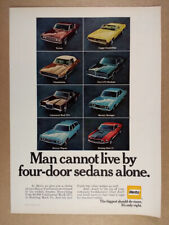 1969 Hertz Car Rental Mustang Mach I Torino LTD Lincoln Mk III vintage print Ad picture