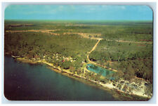 c1950's Aerial View Rod N Reel Court Tavares Florida FL Vintage Postcard picture