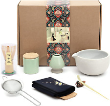 ✅✅Japanese Matcha Tea Set, Bowl with Pouring Spout, Whisk Tea Ceremony (9Pcs) picture