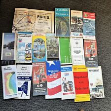 Lot of Vintage Road Maps Advertising Shell AAA Hess Amoco Gulf Tourgide picture