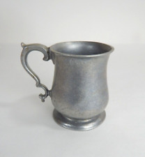 Vintage RWP Pewter Footed Mug W/Ornate Double Handle USA picture