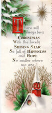 Vintage Sunshine Christmas Card: Church in Snow with Star picture