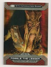 2015 TOPPS STAR WARS CHROME #46-S POGGLE THE LESSER #/199 PRISM REF #140/199 picture