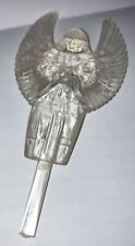 c1960s RARE Clear Angel for Ceramic Christmas  Star Tree Topper NEW 4.20