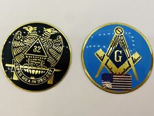 2 Vintage Mason Society Emblems picture