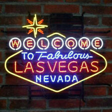 New Welcome to Fabulous Las Vegas Nevada Neon Light Sign Beer Bar Lamp 24