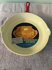 Griswold Cast Iron 704 Red White Enamel Early American New Old Stock picture