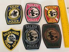 Salem MA. Police Patch collectable Set 6 pieces full size and new picture