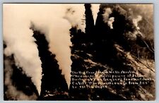 Big Four Steam Geysers Sonoma County CA California Well RPPC PostCard  - C6 picture