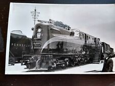 Man near Pennsylvania Railroad Trains #4888 Allston Mass. RPPC Photo Postcard picture