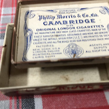 VTG Philip Morris Cork Cambridge Original London Box Sinter Stamp 1909 VERY RARE picture