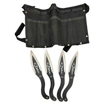 Frost Cutlery Throwing Knives Black Coating 4 Knife Set Read picture