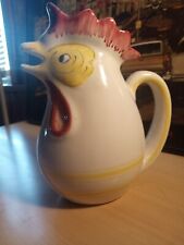 Italian Ceramic Rooster Pitcher  9