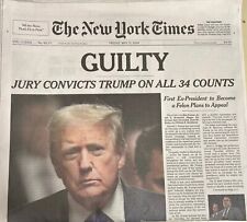 The New York Times May 31 2024 Trump Guilty picture