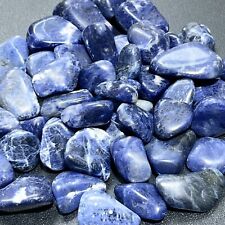 Blue Sodalite Tumbled (3 Pcs) Polished Natural Gemstones Healing Crystals picture
