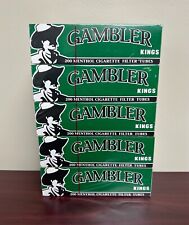 Gambler MENTHOL KING Size Green Cigarette Tubes 200ct Box (5-Boxes) RYO picture
