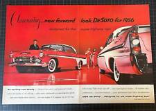 Vintage 1956 DeSoto Automobile 2-Page Print Ad picture