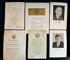 1961 Presidential Inauguration Invitation Package Historic Documents in Binder picture